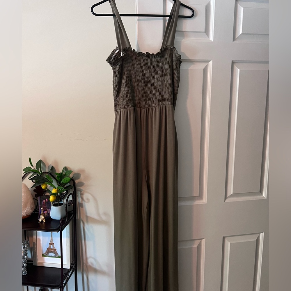 Dark green jumpsuit